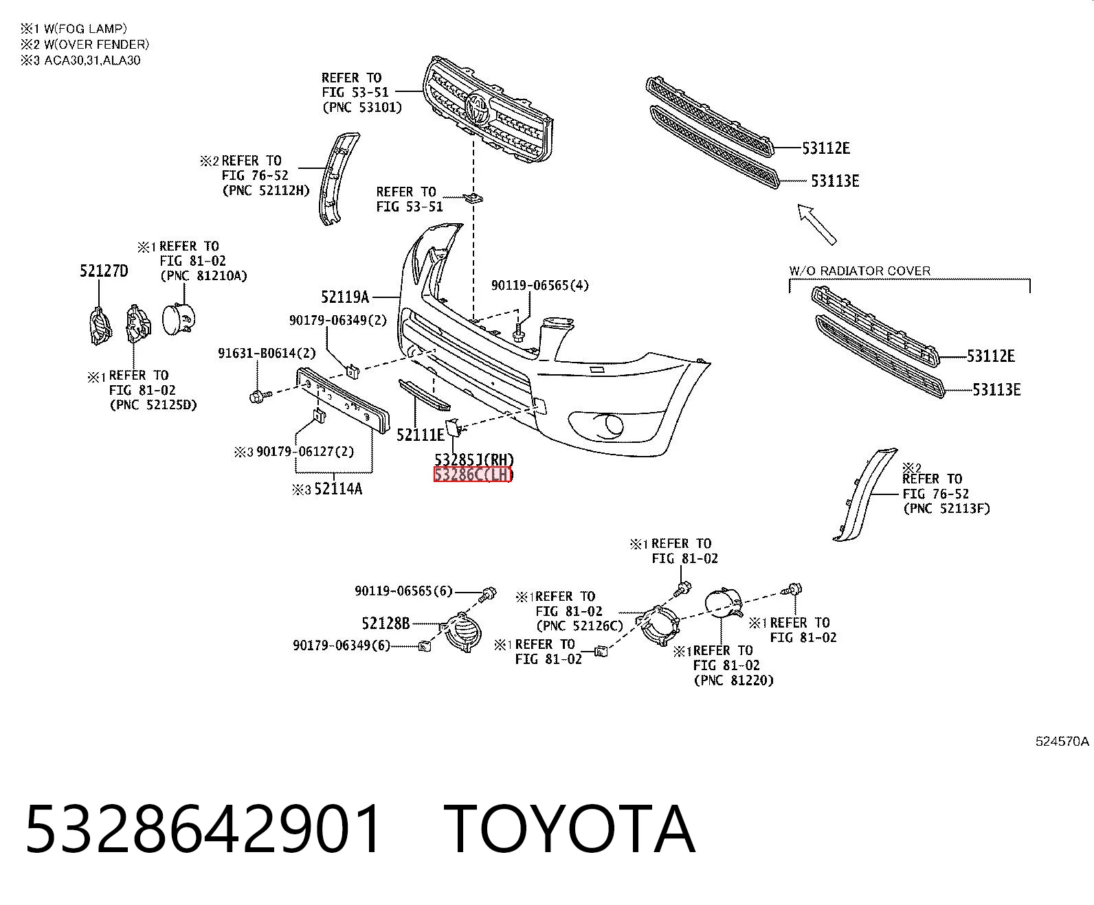 5328642901 Toyota