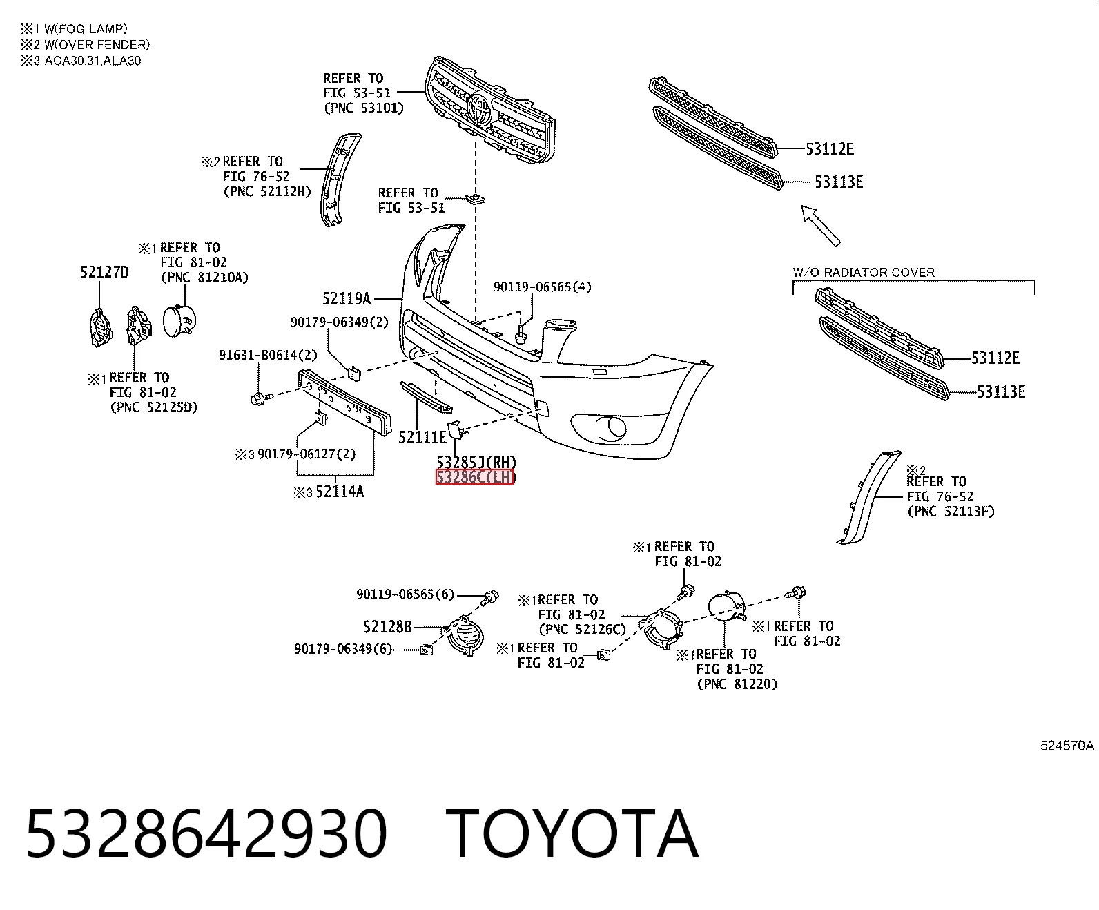 5328642930 Toyota