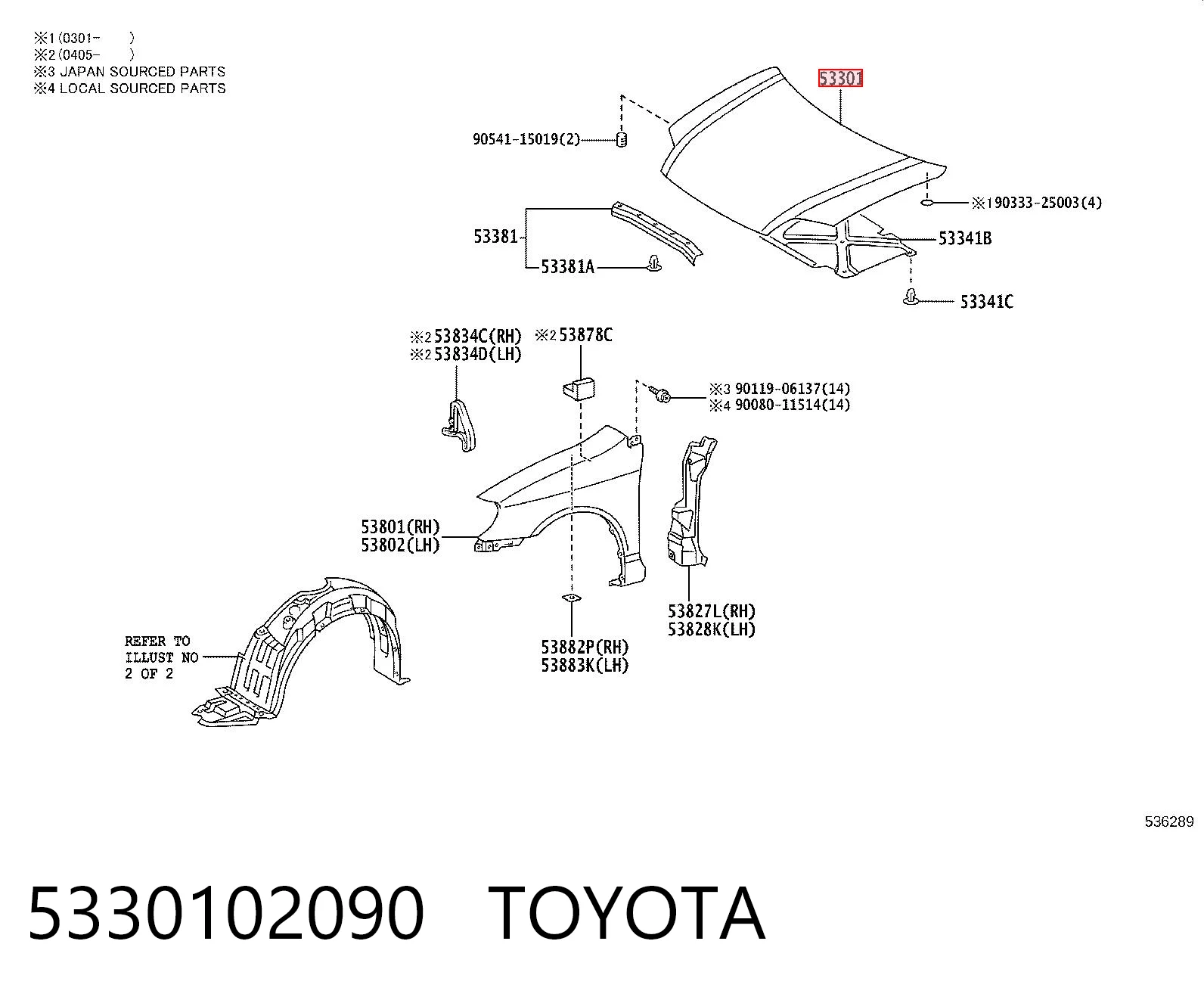 5330102090 Toyota