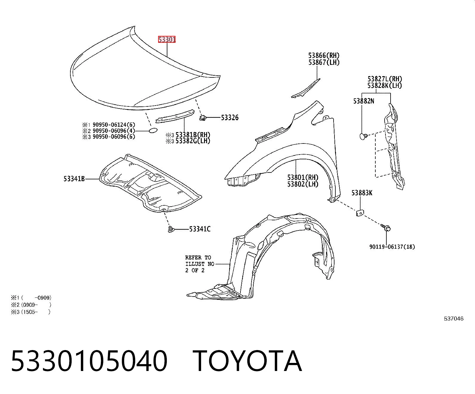 5330105040 Toyota