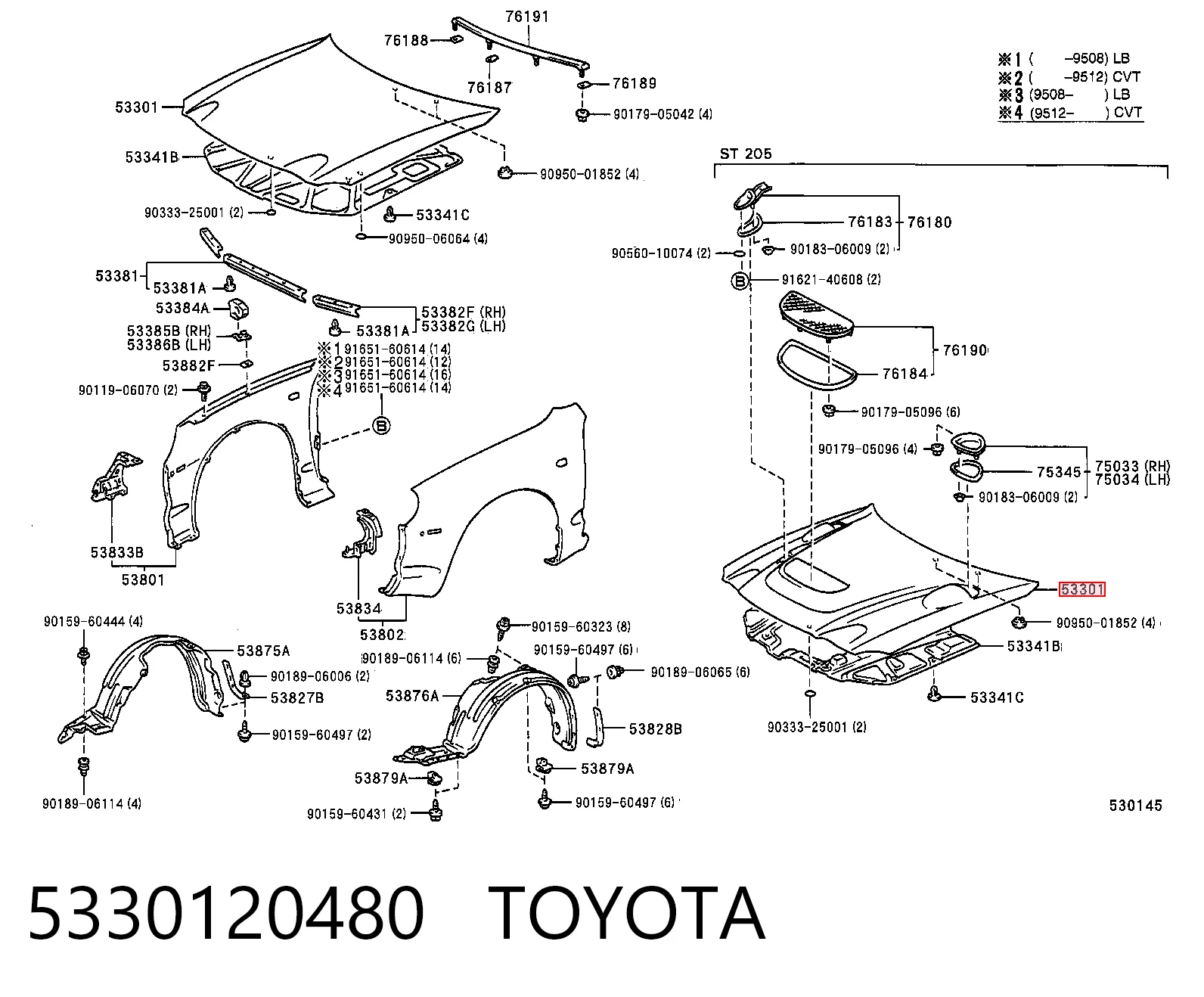 5330120480 Toyota