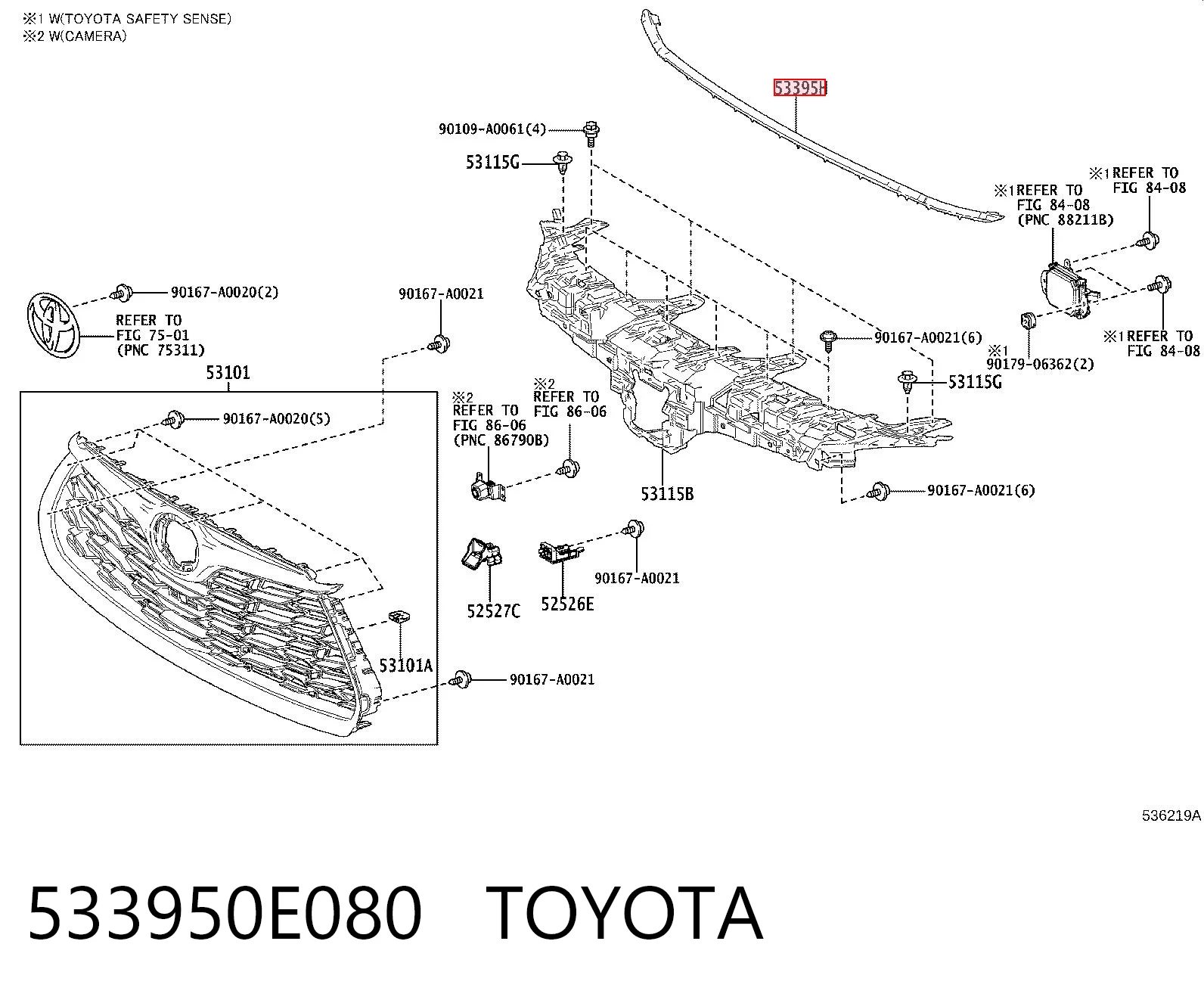 533950E080 Toyota 