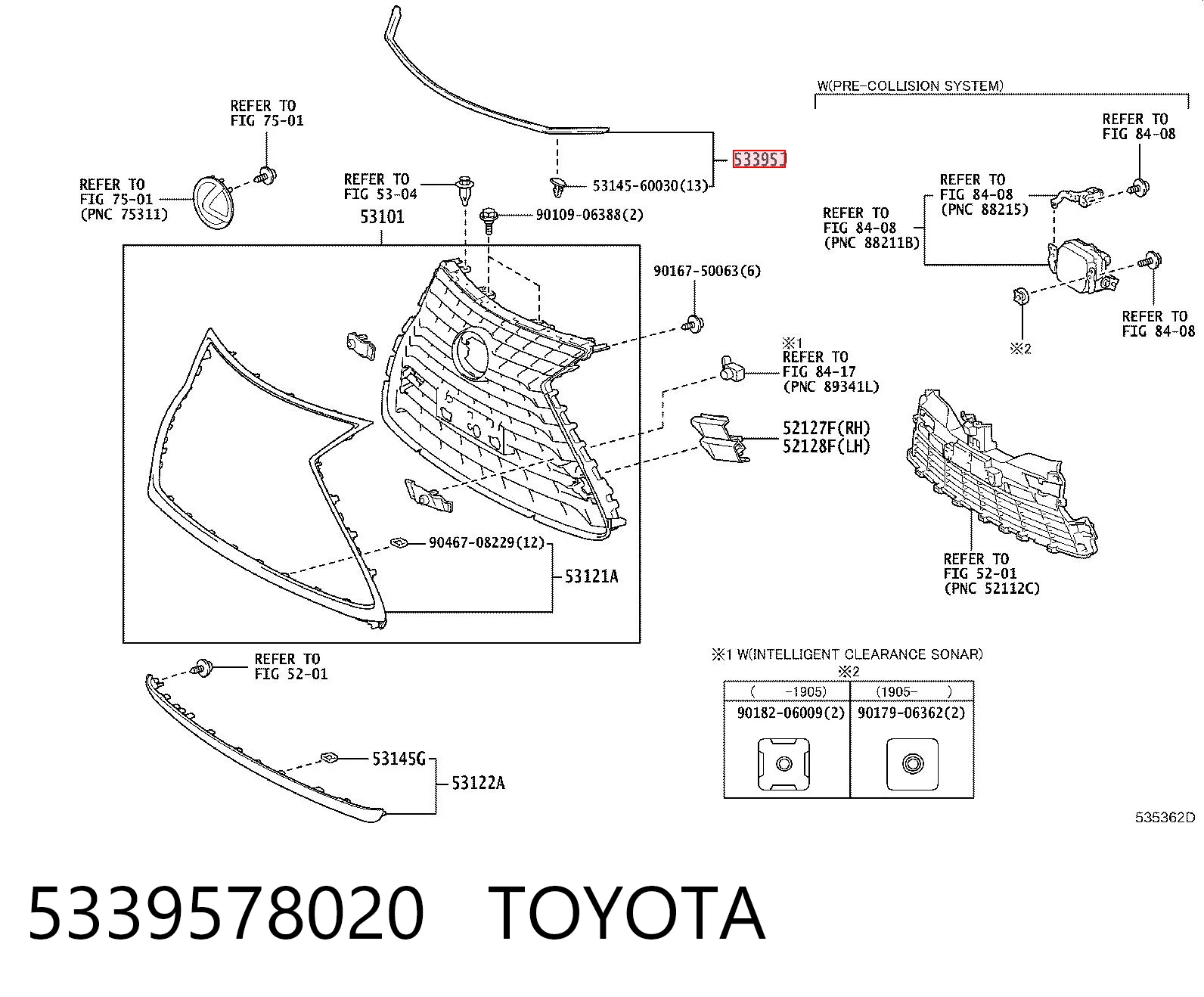 5339578020 Toyota