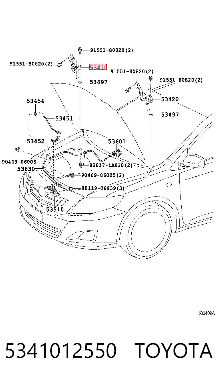 5341012550 Toyota