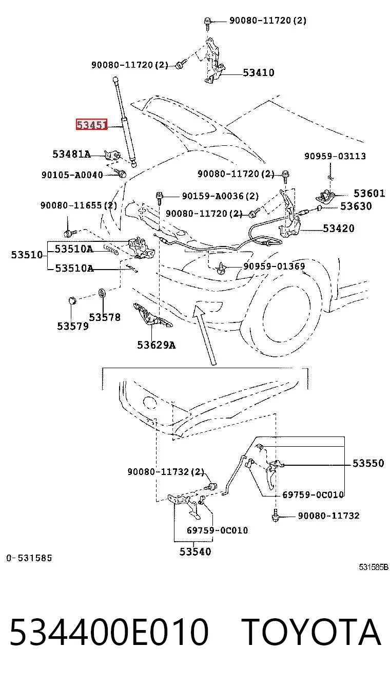 534400E010 Toyota