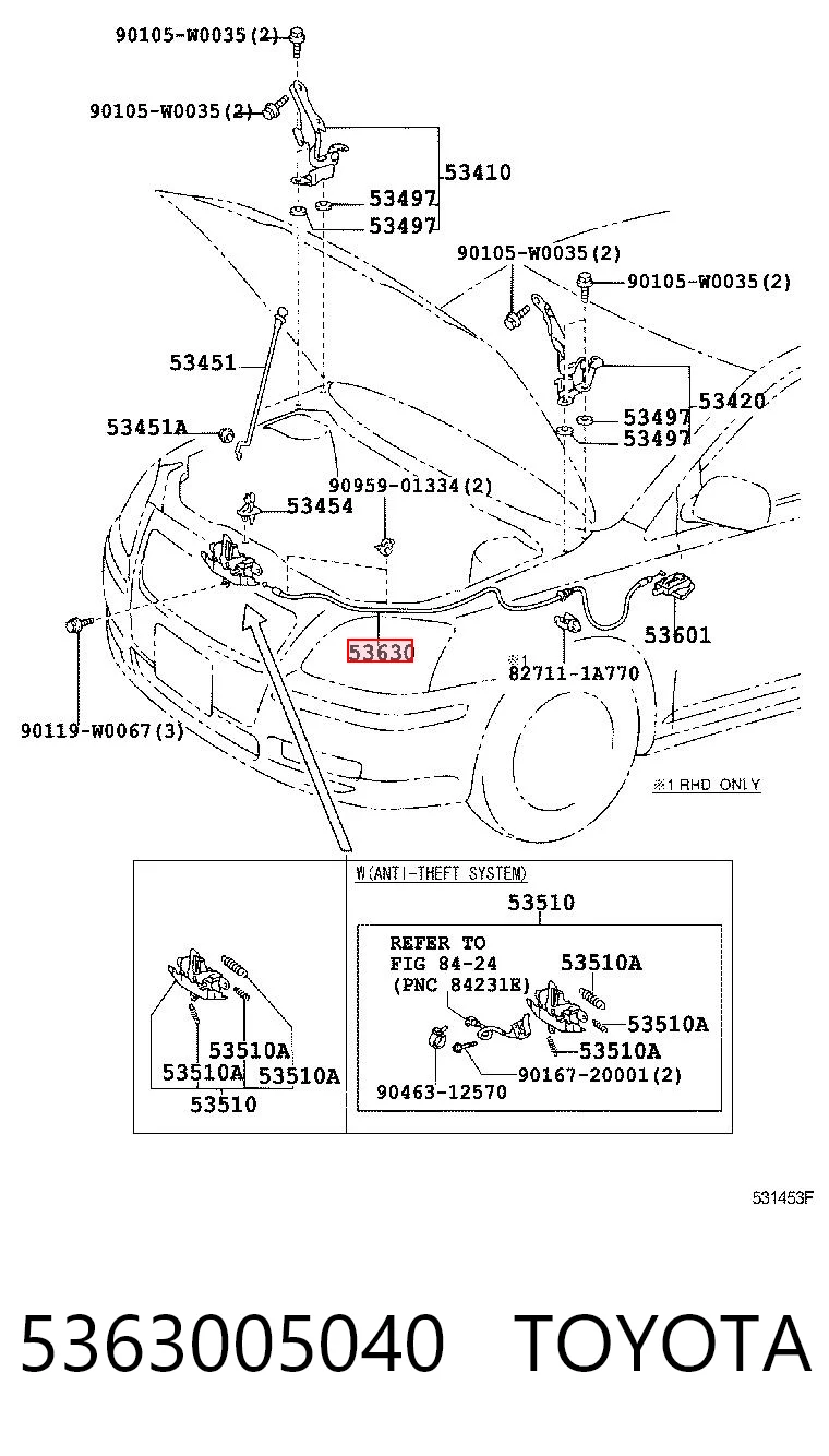 5363005040 Toyota