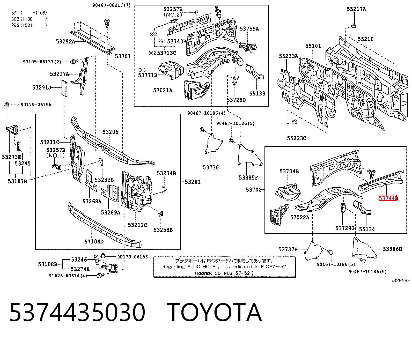 5374435030 Toyota