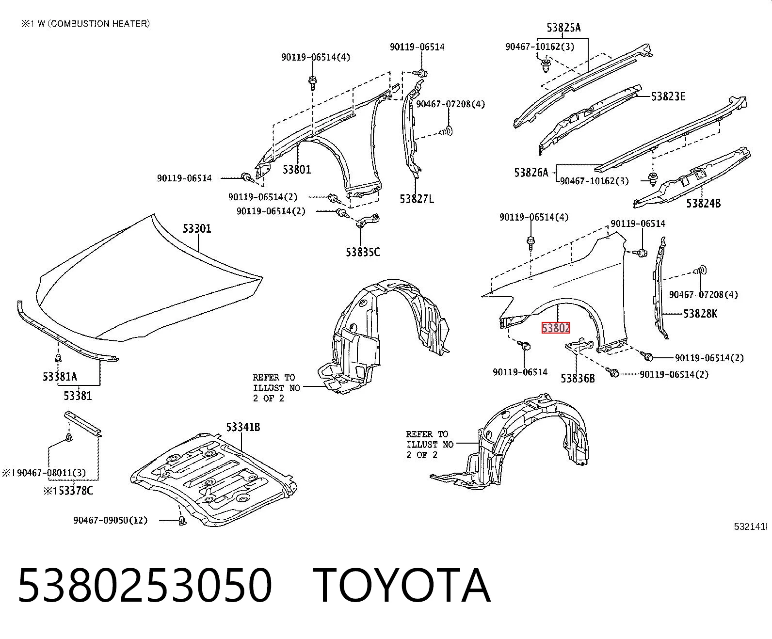 5380253050 Toyota