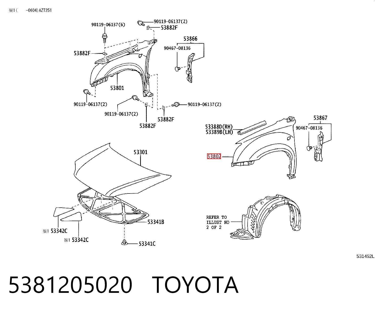 5381205020 Toyota