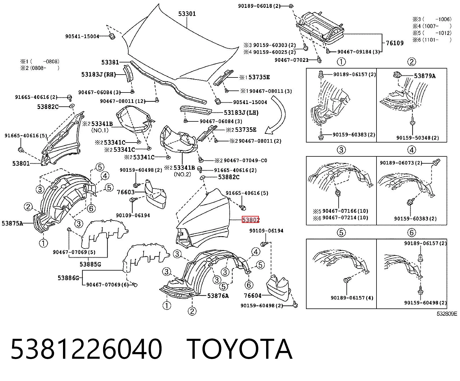 5381226040 Toyota