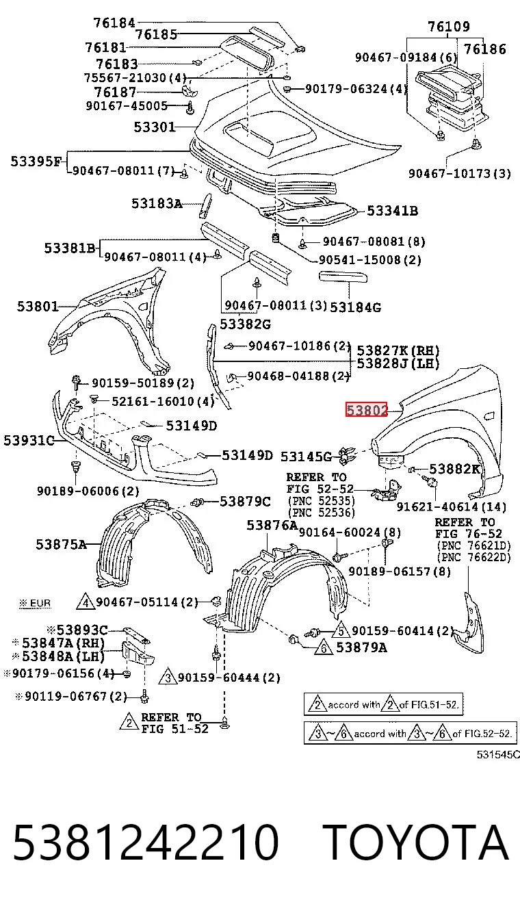 5381242210 Toyota