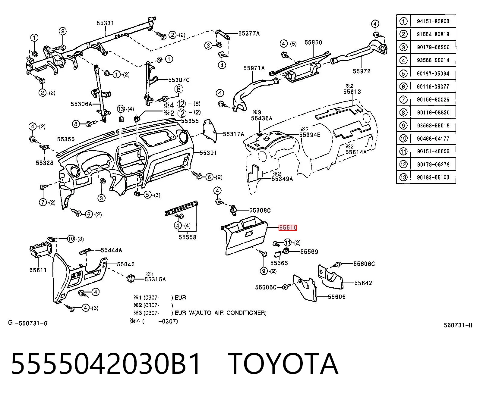 5555042030B1 Toyota