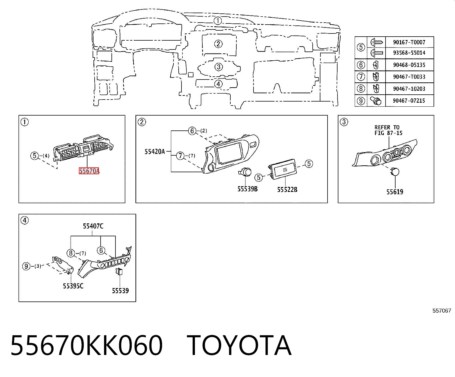 55670KK060 Toyota