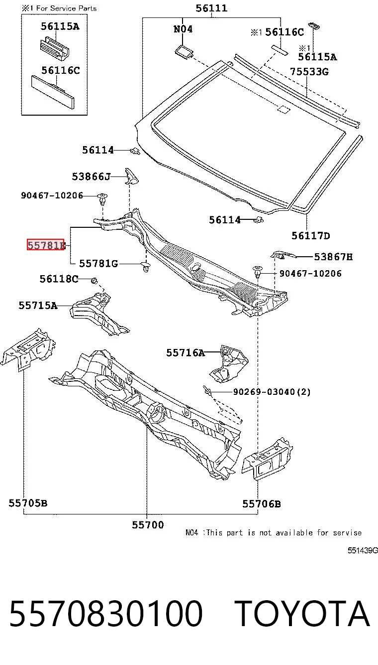 5570830100 Toyota