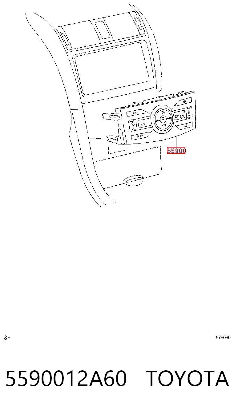 5590012A60 Toyota Sterownik klimatyzacji