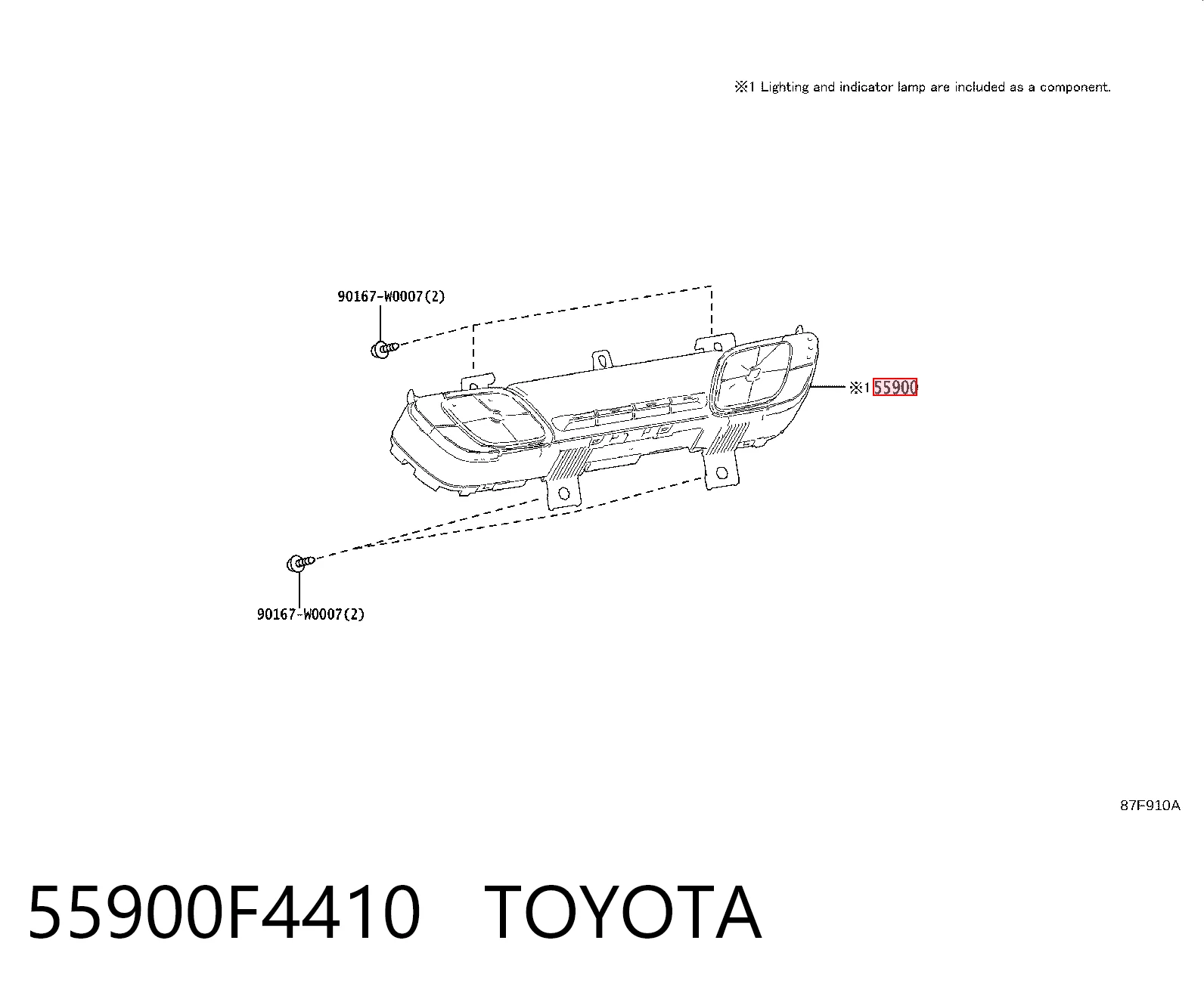 Sterownik trybów ogrzewania/klimatyzacji do Toyota C-HR X10