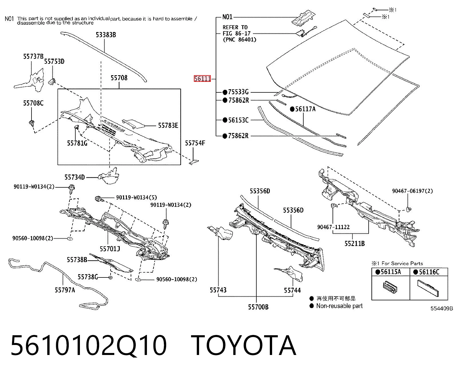 Kupić Szyba przednia Toyota Corolla  E21 w dobrej cenie
