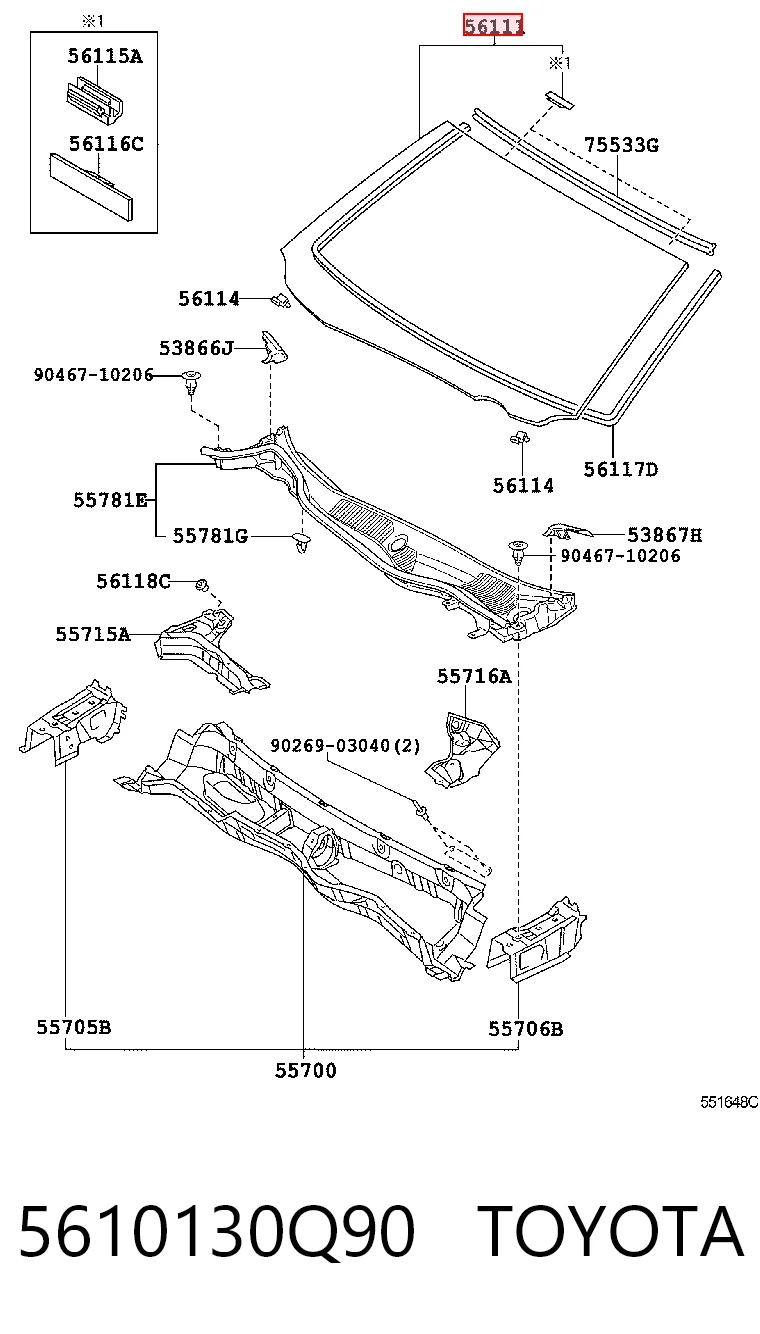 5610130Q90 Toyota