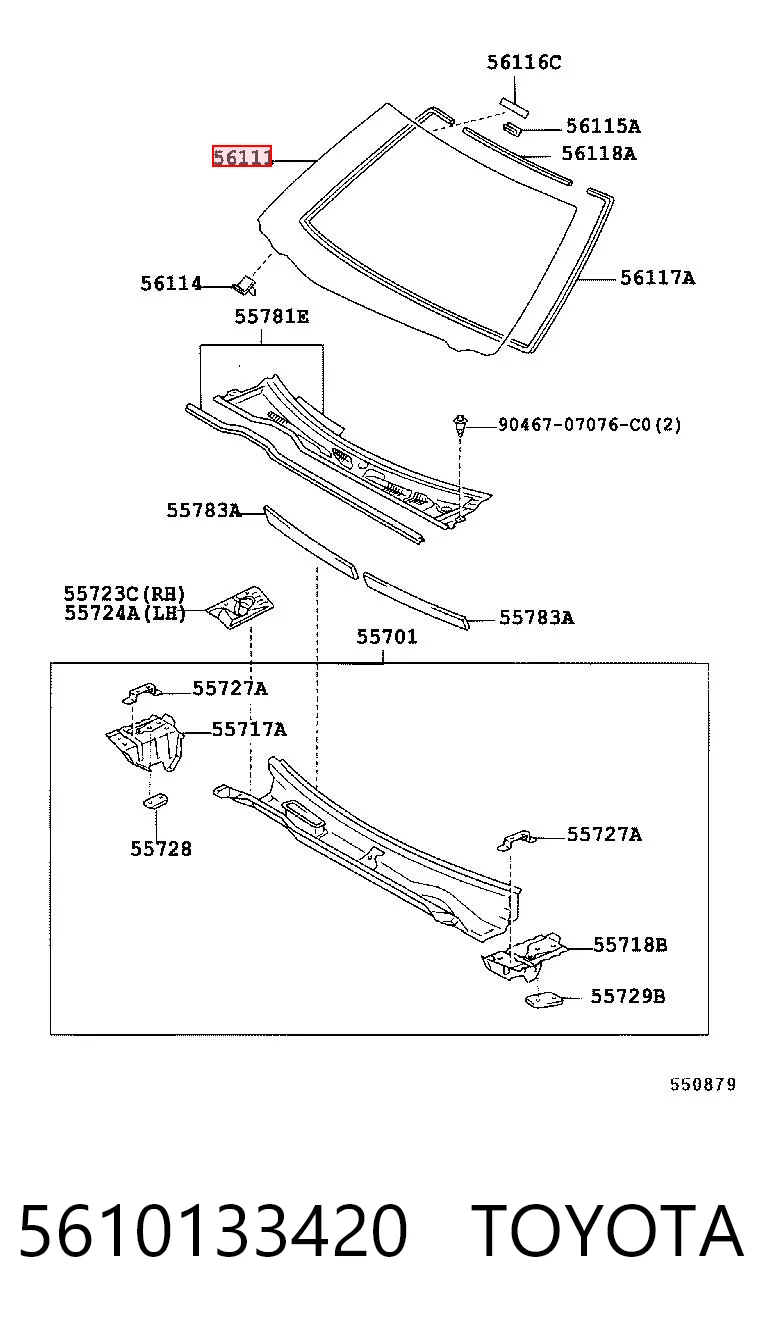 Kupić Szyba przednia Toyota Camry  V30 w dobrej cenie