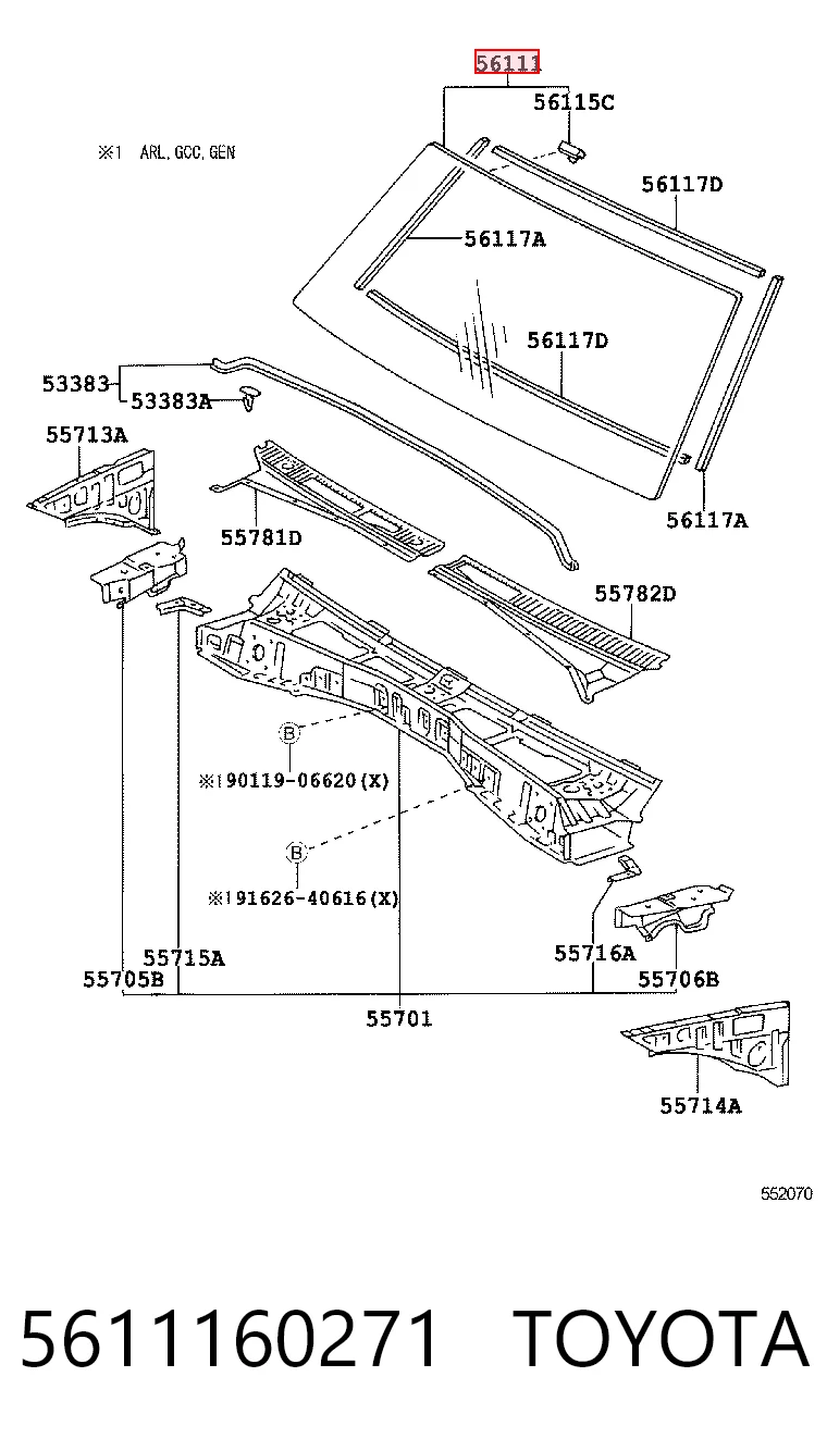 5611160271 Toyota