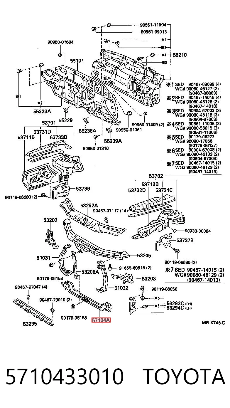 Kupić Osłona chłodnicy kompletna (panel mocowania reflektorów) Toyota Camry V10 w dobrej cenie