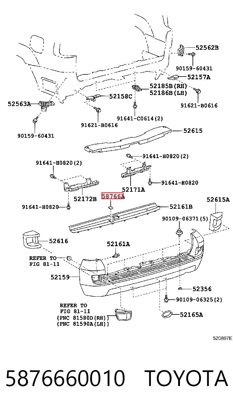 5876660010 Toyota 