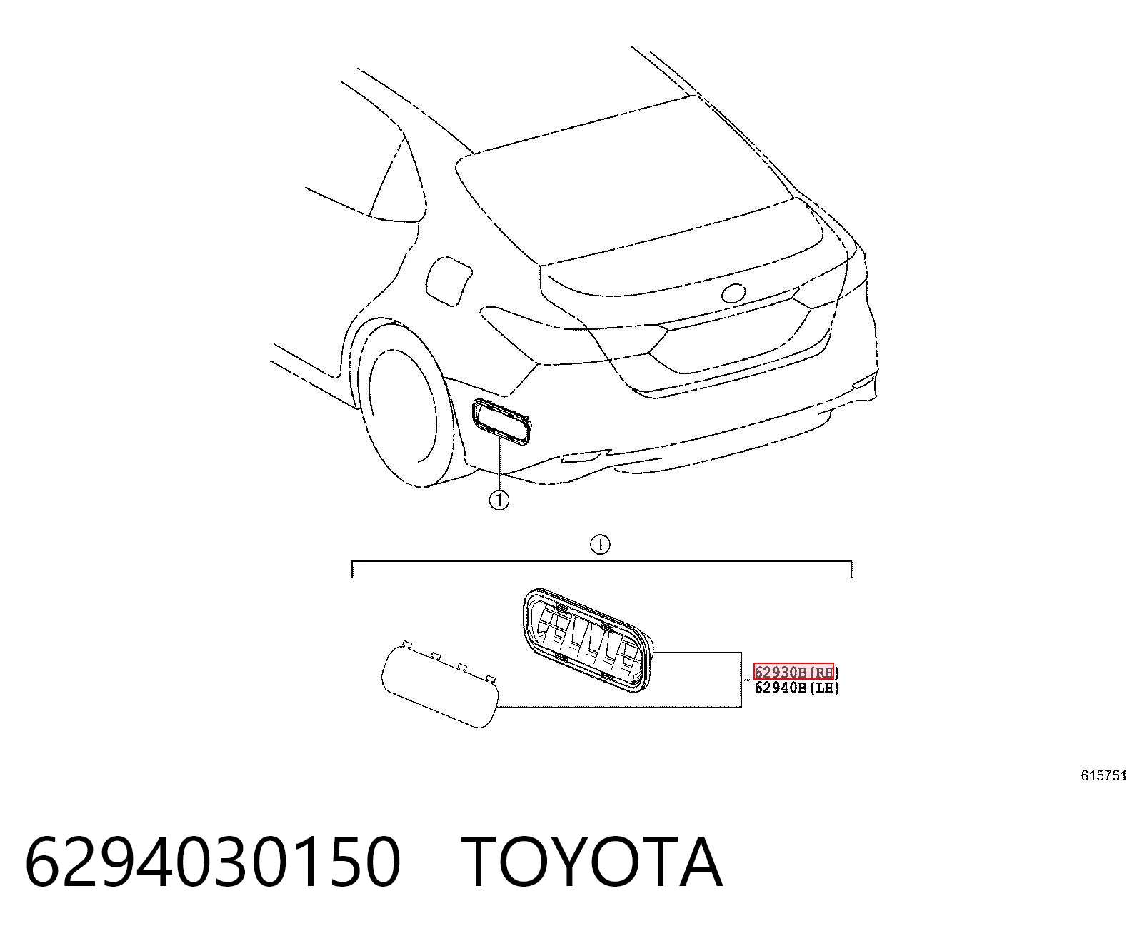 6294030150 Toyota