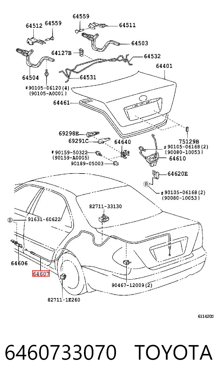 6460733070 Toyota