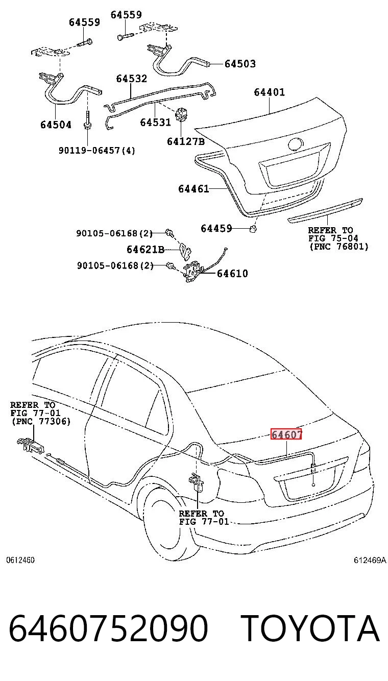6460752090 Toyota