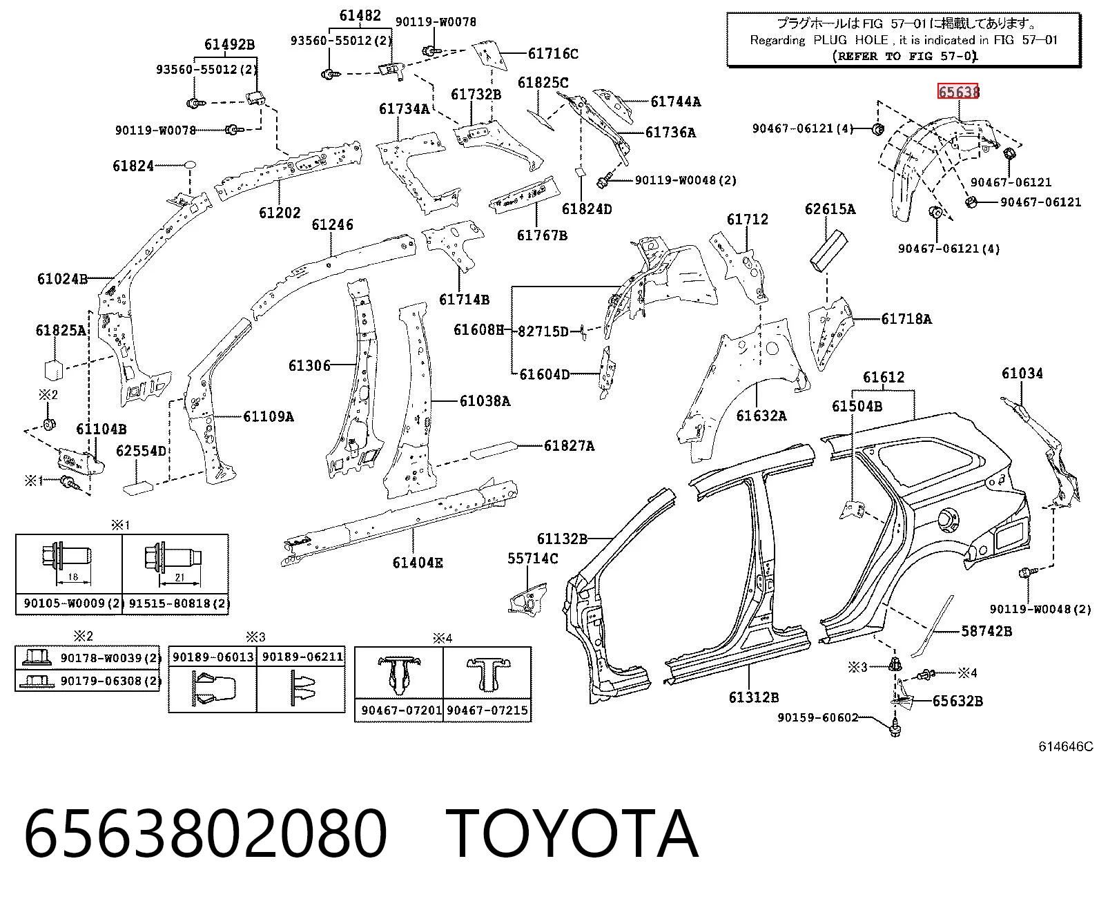 6563802080 Toyota