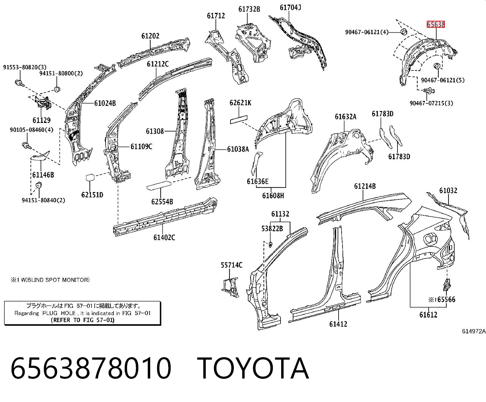 6563878010 Toyota