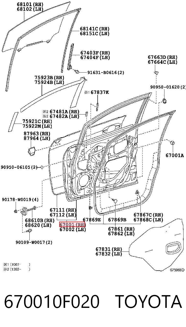 670010F020 Toyota