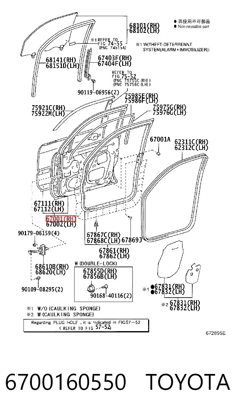 6700160550 Toyota