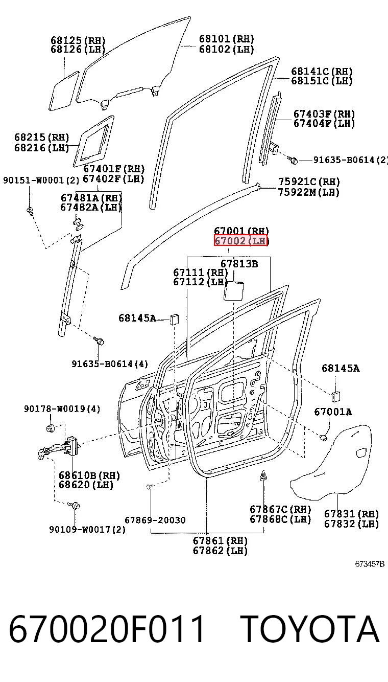 670020F011 Toyota