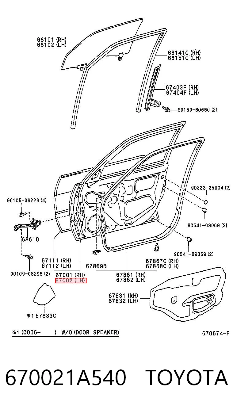 670021A540 Toyota
