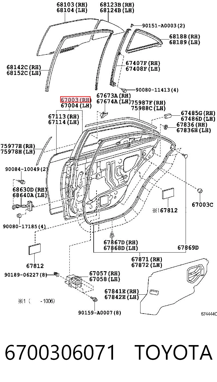 Drzwi tylne prawe do Toyota Camry VI V40