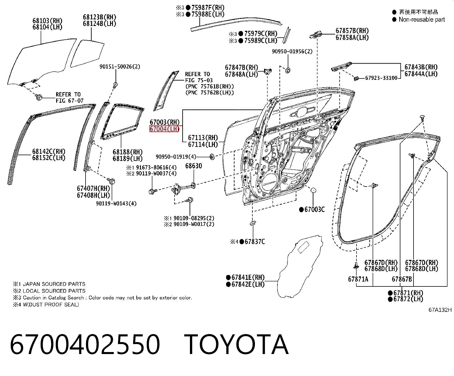 6700402550 Toyota