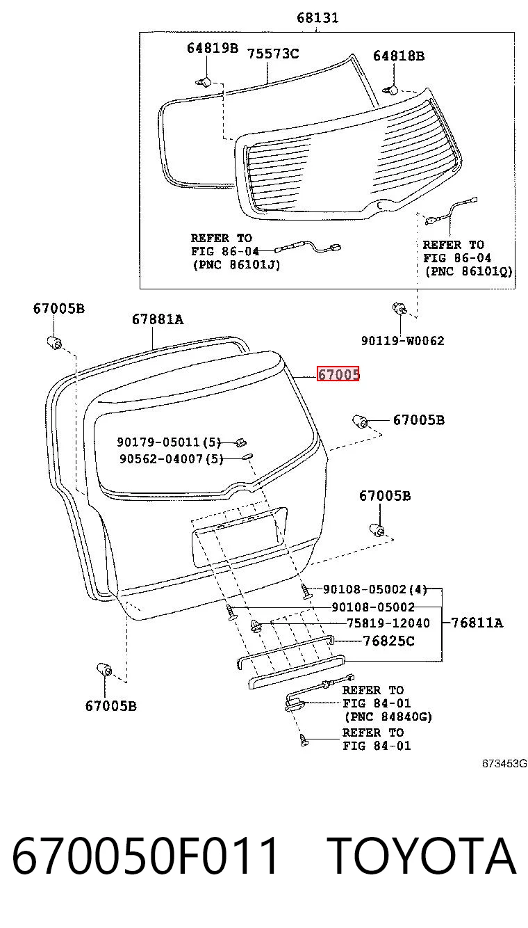 670050F011 Toyota