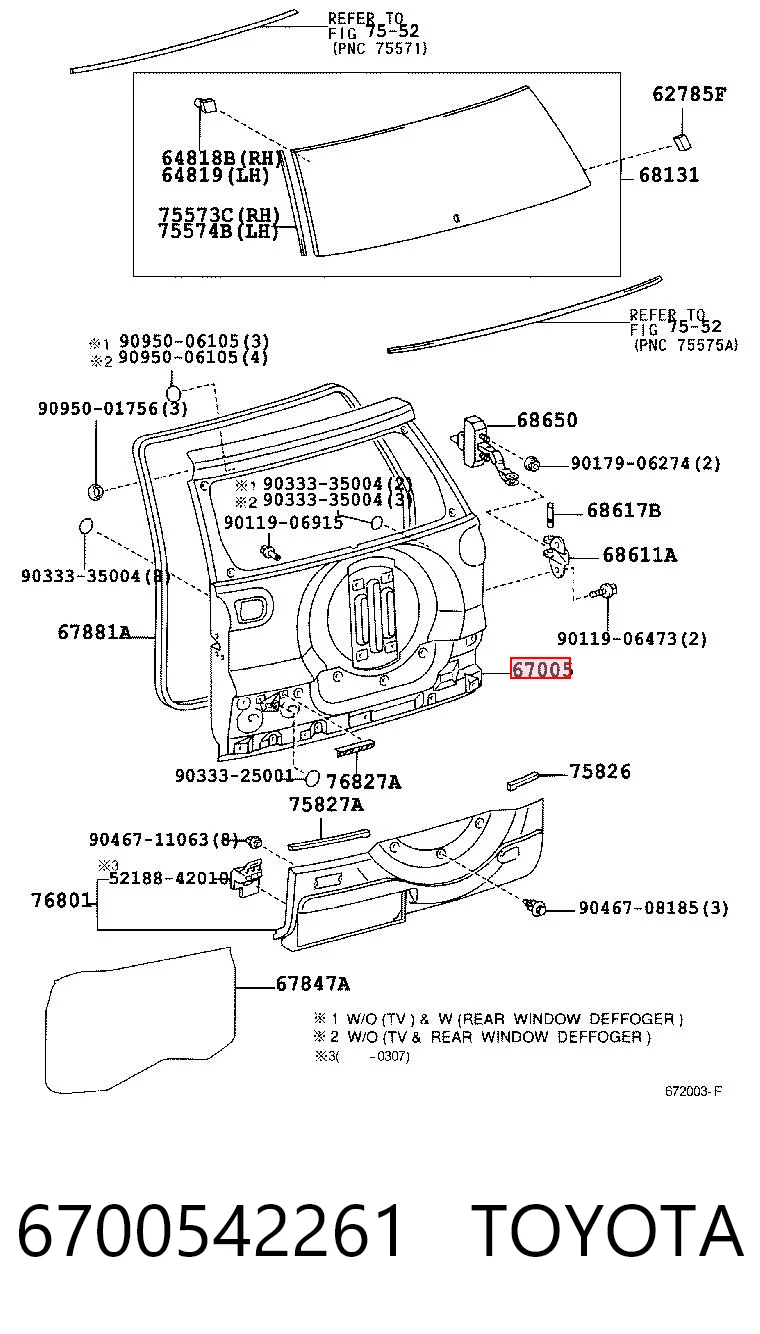 Drzwi tylne (bagażnika 3/5) do Toyota RAV4 II XA2
