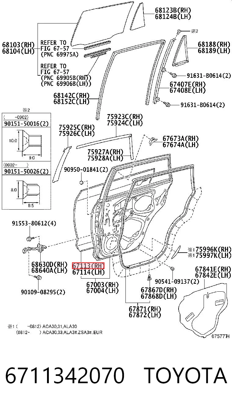 6711342070 Toyota