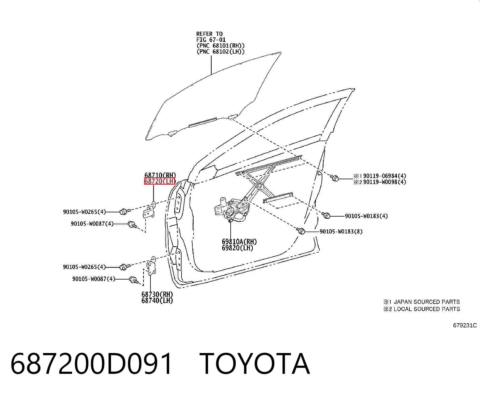 687200D091 Toyota