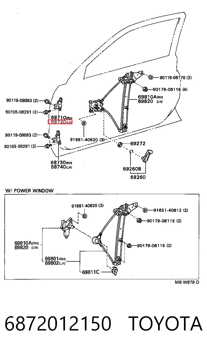 6872012150 Toyota