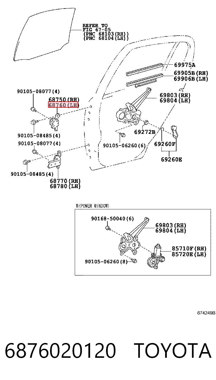 6876020120 Toyota