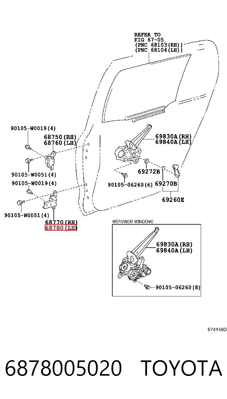 6878005020 Toyota