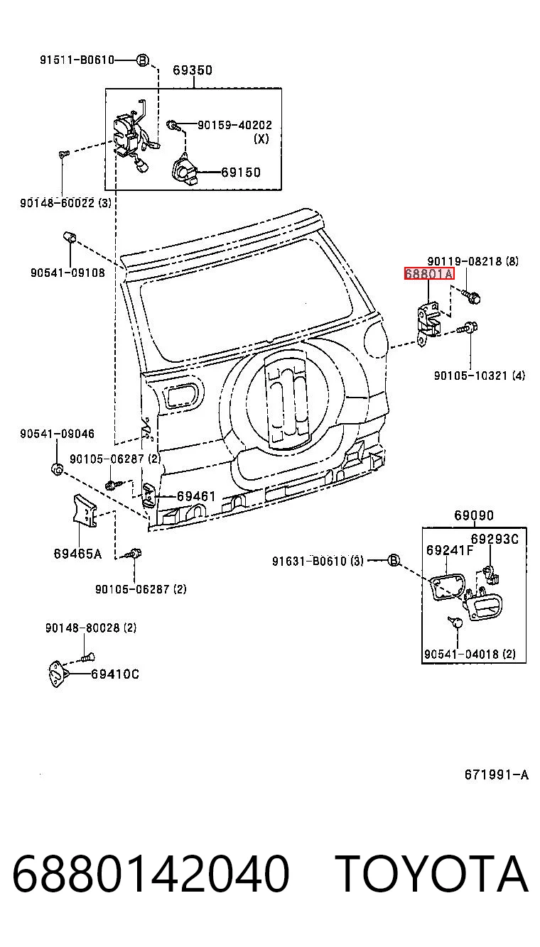 6880142040 Toyota