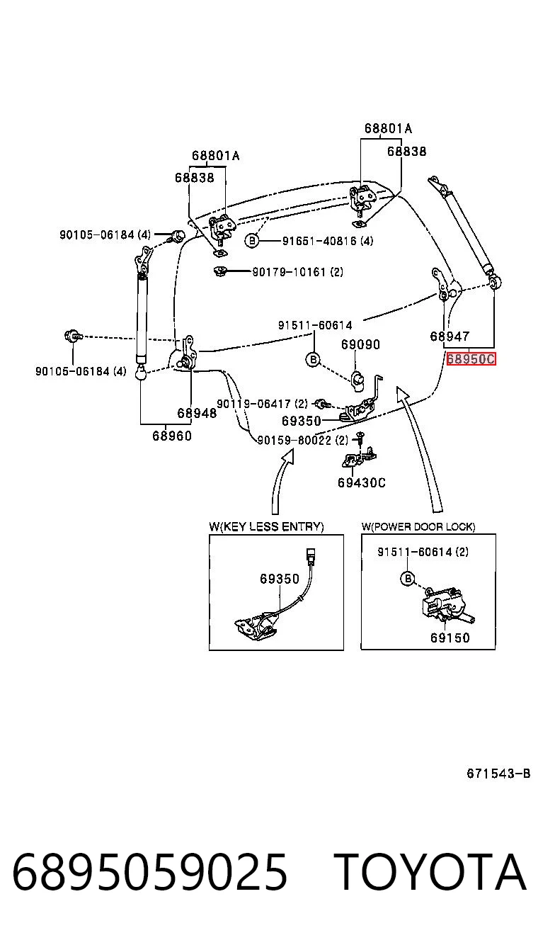 6895059025 Toyota