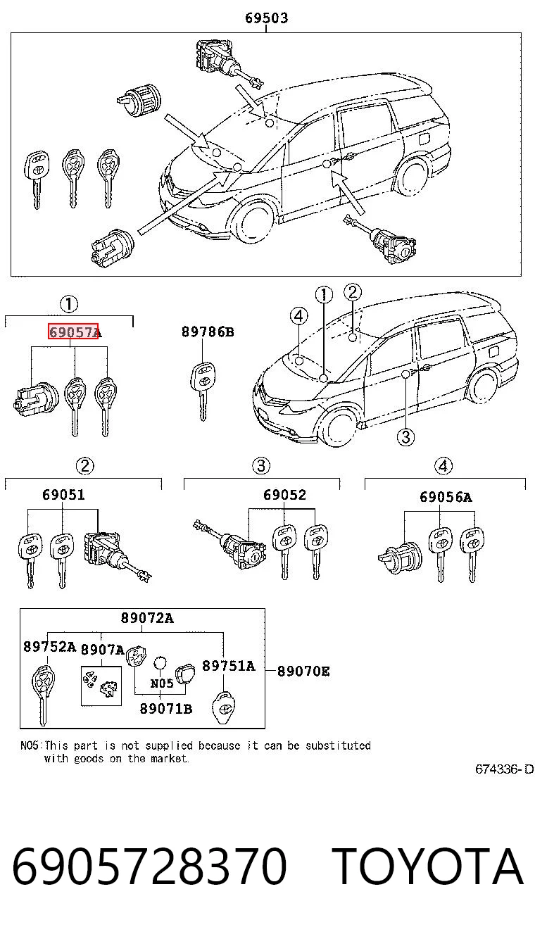 Kupić Wkładka stacyjki zapłonowej Toyota RAV4 III A3 w dobrej cenie