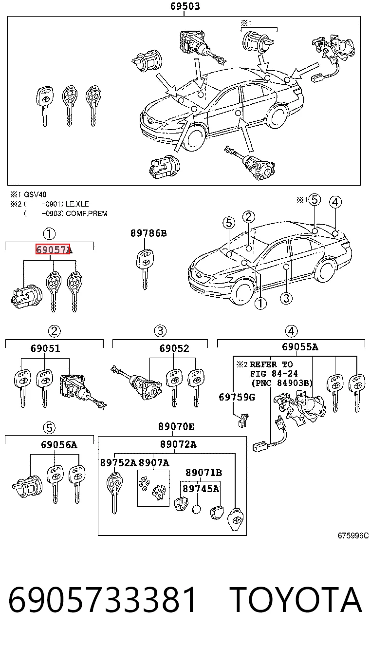 6905733381 Toyota