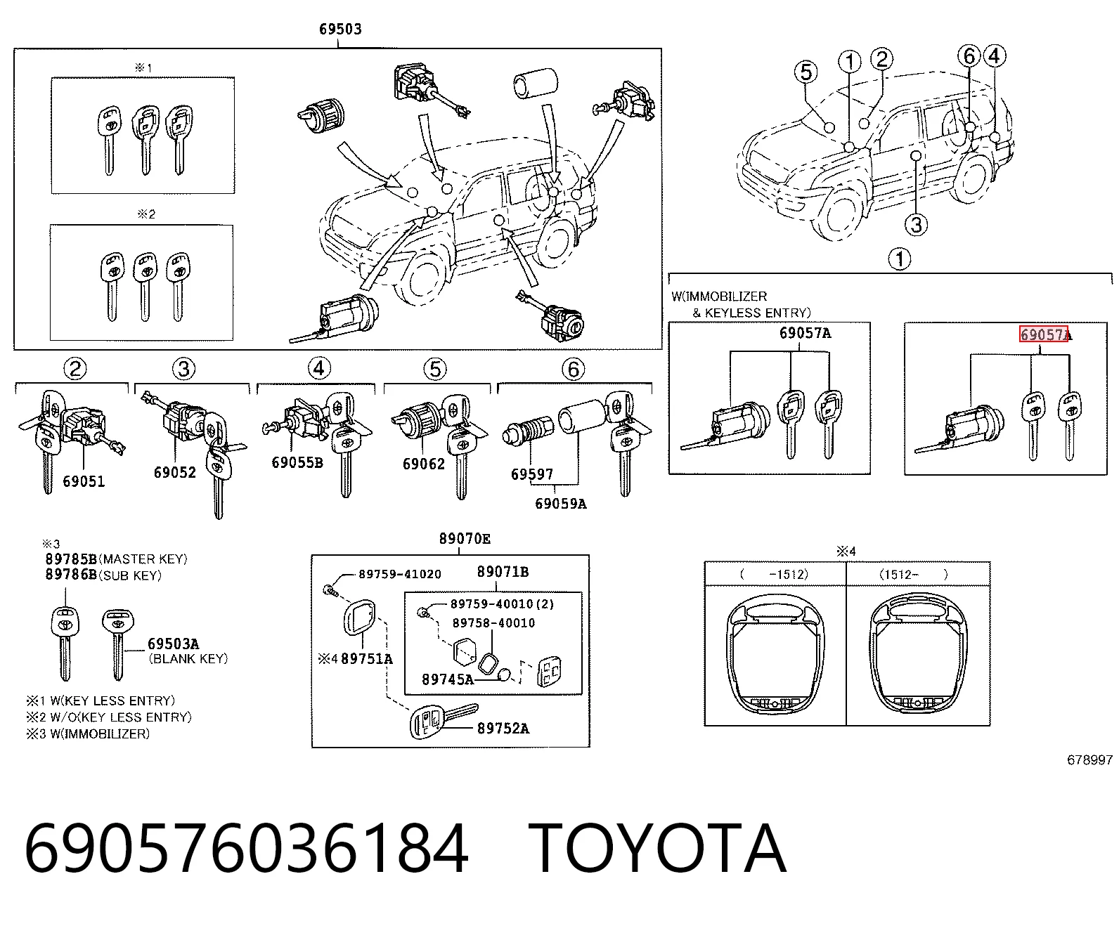 Kupić Stacyjka zapłonowa Toyota Land Cruiser  J12 w dobrej cenie