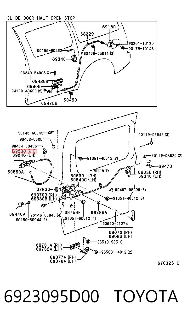 6923095D00 Toyota 